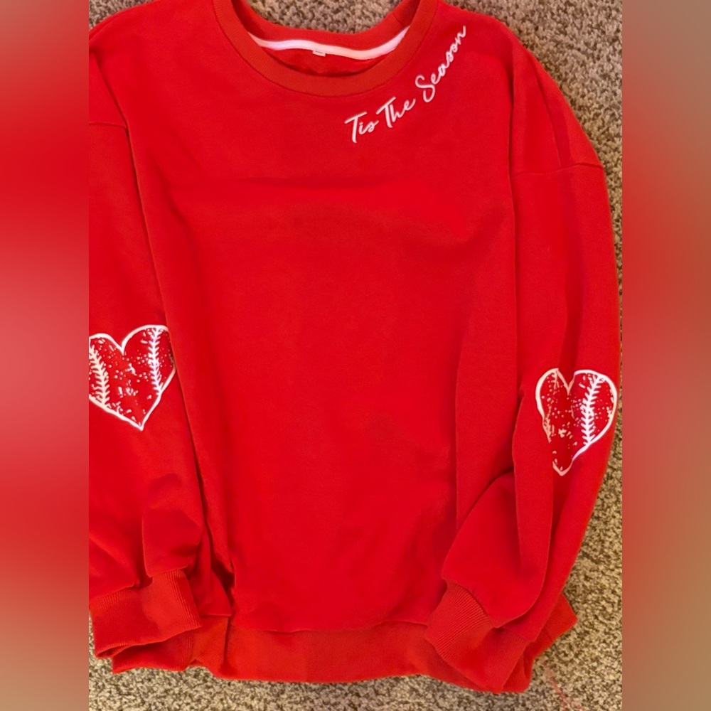 Baseball sweatshirt women 2x
